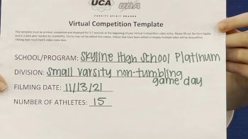 Skyline High School - Sammamish [Game Day Varsity - Non-Tumble] 2021 UCA West Virtual Regional