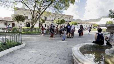 A Look Around Center Square In Antigua