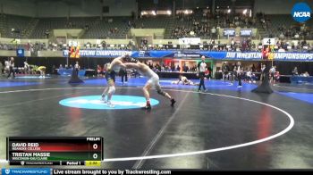 Tristan Massie (Wisconsin-Eau Claire) vs. David Reid (Roanoke College)