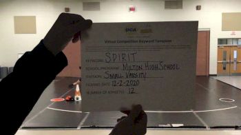 Milton High School [Small Varsity] 2020 UCA Allegheny Virtual Regional