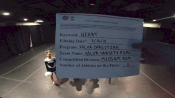 Valor Christian High School [Medium Pom] 2021 NCA & NDA Virtual February Championship