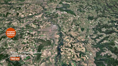 2021 Criterium Du Dauphine Stage 1 Flythrough