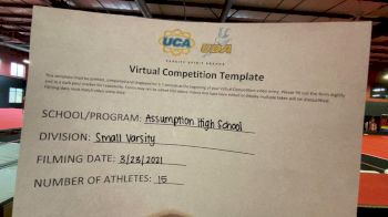 Assumption High School [Small VA DII Small Varsity] 2021 UCA & UDA March Virtual Challenge