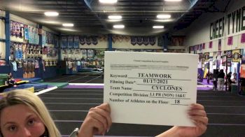 Tri-Town Competitive Cheerleading - Cyclones [L1 Performance Recreation - 14 and Younger (NON)] 2021 Varsity Recreational Virtual Challenge II