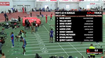 Men's 60m Hurdles, Round 2 Heat 1