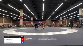 61 kg Semifinal Valerie Hamilton IL (Illinois) vs Zaynah Mcbryde NY (Bulls Wrestling Club)