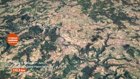 2021 Criterium Du Dauphine Stage 3 Flythrough