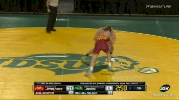 184 lbs - Joel Shapiro, Iowa State vs Michael Nelson, NDSU