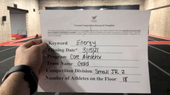 Core Athletix - Gold [L2 Junior - Small] 2021 Beast of The East Virtual Championship