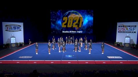 Brandon All-Stars - Legacy [2021 L6 International Open Coed Non Tumbling Semis] 2021 The Cheerleading Worlds