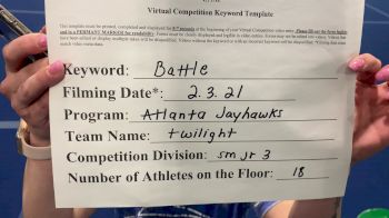 The Atlanta Jayhawks - Twilight [L3 Junior - Small] 2021&nbsp;MG Extravaganza Virtual Nationals
