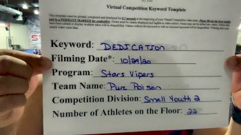 Stars Vipers - Pure Poison [L2 Youth] Varsity All Star Virtual Competition Series: Event II