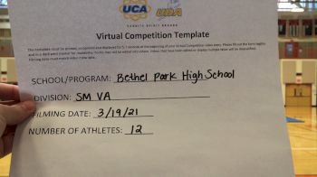 Bethel Park High School [Small Varsity] 2021 UCA & UDA March Virtual Challenge