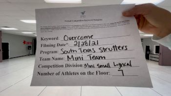 South Texas Strutters - Mini Elite [Mini Contemporary/Lyrical] 2021 Spirit Sports: Virtual Duel in the Desert