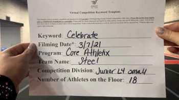 Core Athletix - Steel [Junior Small 4] 2021 Spirit Festival Virtual Nationals