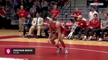 133lbs Match: Austin DeSanto, Iowa vs Jonathan Moran, Indiana