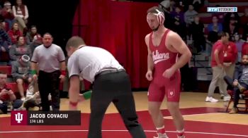 174lbs Match: Michael Kemerer, Iowa vs Jacob Covaciu, Indiana