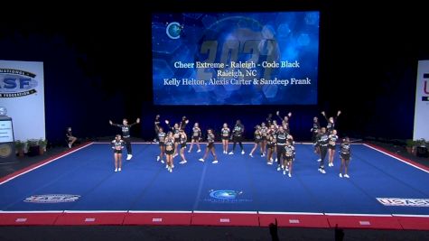 Cheer Extreme - Raleigh - Code Black [2021 L6 International Open Coed Non Tumbling Semis] 2021 The Cheerleading Worlds