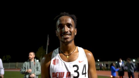 Habtom Samuel Reacts To NCAA No. 2 All-Time 26:53.84 Men's 10k At Sound Running's The TEN 2024