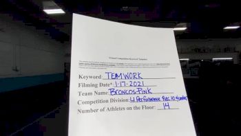 City of Doral - Broncos Pink [L1 Performance Recreation - 10 & Younger (AFF)] 2021 Varsity Recreational Virtual Challenge II