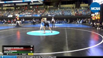 285 lbs Prelim Round 1 - Francesco Borsellino, West Liberty vs Zach Peterson, Augustana (SD)