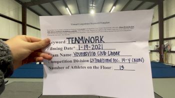 Youngsville Club Cheer - Sugar Belles [L3 Traditional Recreation - 14 &amp; Younger (NON)] 2021 Varsity Recreational Virtual Challenge II