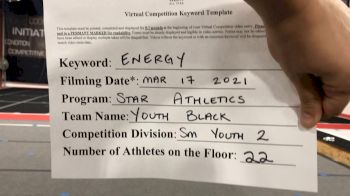 Star Athletics - Youth Black [L2 Youth - Small] 2021 Beast of The East Virtual Championship