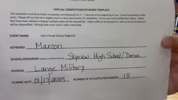 Skyview [Military - Large] 2023 USA Virtual Dance Regional