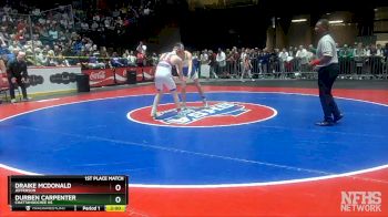 5A-126 lbs 1st Place Match - Riley Souther (Cartersville) vs Draike McDonald (Jefferson)