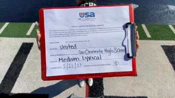 San Clemente High School [Lyrical Varsity - Medium] 2021 USA Virtual Dance Winter Series #2