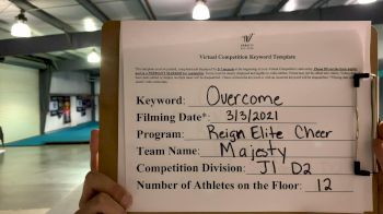 Reign Elite Cheer - Majesty [L1 Junior - D2 - Small] 2021 Spirit Sports: Virtual Duel in the Desert