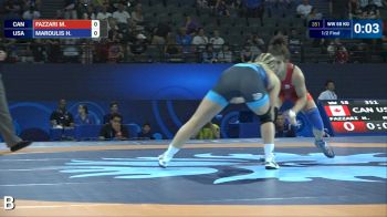 58 kg semifinal Helen MAROULIS (USA) df. M. FAZZARI (CAN) by VSU, 10-0