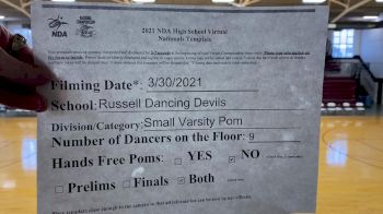 Russell High School [Virtual Small Varsity - Pom Finals] 2021 NDA National Championship