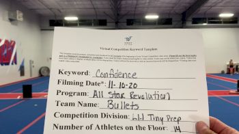 All-Star Revolution - BULLETS [L1.1 Tiny - PREP] Varsity All Star Virtual Competition Series: Event IV