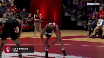 141lbs Match: Max Murin, Iowa vs Eddie Bolivar, Indiana