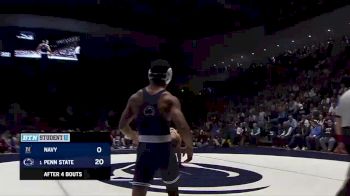 174lbs Match: Mark Hall, Penn State vs Spencer Carey, Navy