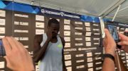 Marco Arop After Canadian National Record At Pre Classic