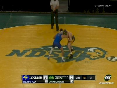 125 - McGwire Midkiff (NDSU) vs Danny Vega (SDSU)