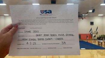 Saint John Bosco High School [High School -- Band Chant -- Cheer] 2021 USA Spirit & Dance Virtual National Championships