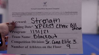 Xpress Cheer Allstars - Blackout [L3 Senior Coed - D2] 2021 Varsity All Star Winter Virtual Competition Series: Event II