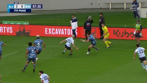 Blues' Bryce Heem with a Try vs NSW Waratahs