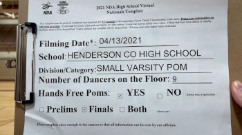 Henderson County High School [Virtual Small Varsity - Pom Finals] 2021 NDA High School National Championship