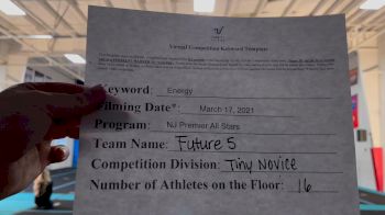 NJ Premier All Stars - Future 5 [L1 Tiny - Novice - Restrictions] 2021 Beast of The East Virtual Championship