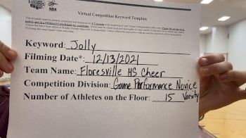 Floresville High School [Novice Varsity Game Performance] 2021 NCA & NDA December Virtual Championship