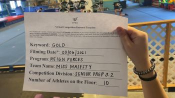 Reign Forces [L3.2 Senior - PREP] 2021 Varsity Virtual Competition Series - Prep & Novice I