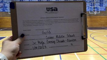 Crane Middle School [JH Group Stunt Novice - All Female] 2023 USA Virtual Spirit Regional II