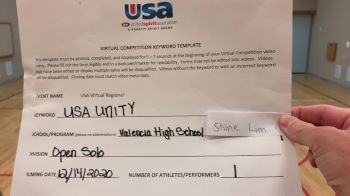 Valencia High School [Open - Solo] 2020&nbsp;USA Virtual Regional