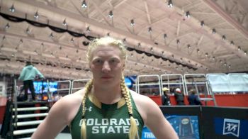 Mya Lesnar Throws 18.53m To Win The Shot Put At The NCAA Indoor Track and Field Championships