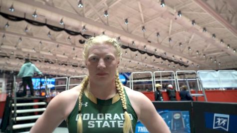 Mya Lesnar Throws 18.53m To Win The Shot Put At The NCAA Indoor Track and Field Championships