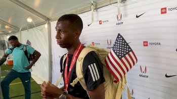 Erriyon Knighton After Runner-Up Finish In 200m